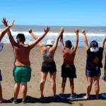 Jóvenes de Sierra Grande disfrutan de unas vacaciones inolvidables en Las Grutas